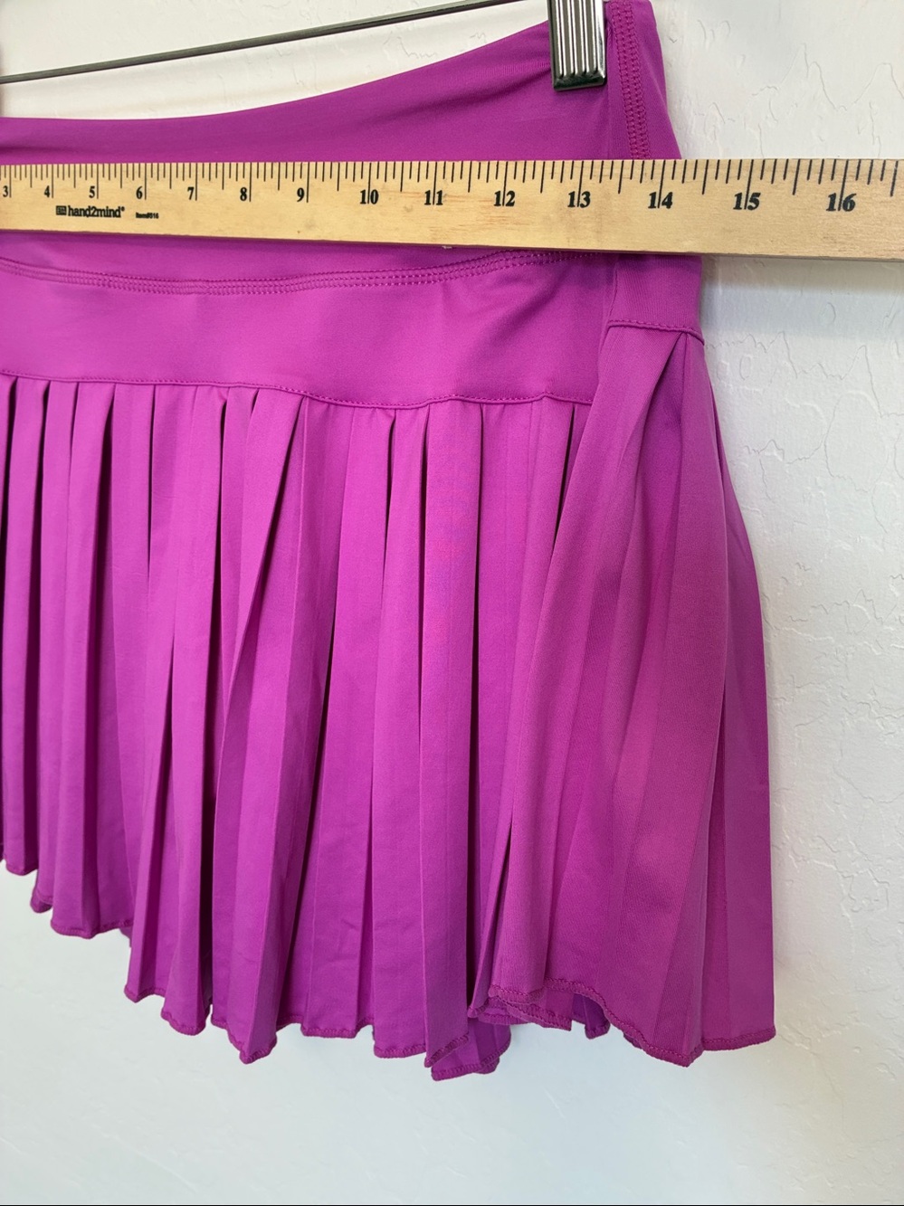 GB Magenta Pleated Tennis Skort XL Athletic Activewear Built-In Shorts - Picture 6 of 8